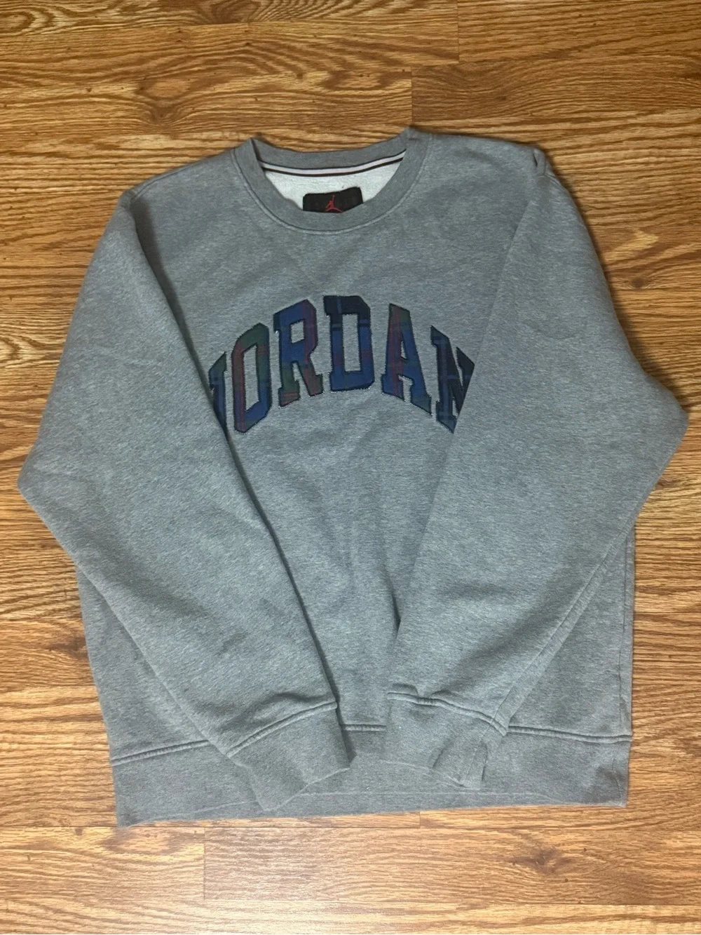 JordanAir Jordan Holiday Fleece Crew Sweatshirt 'Grey’ Size Medium